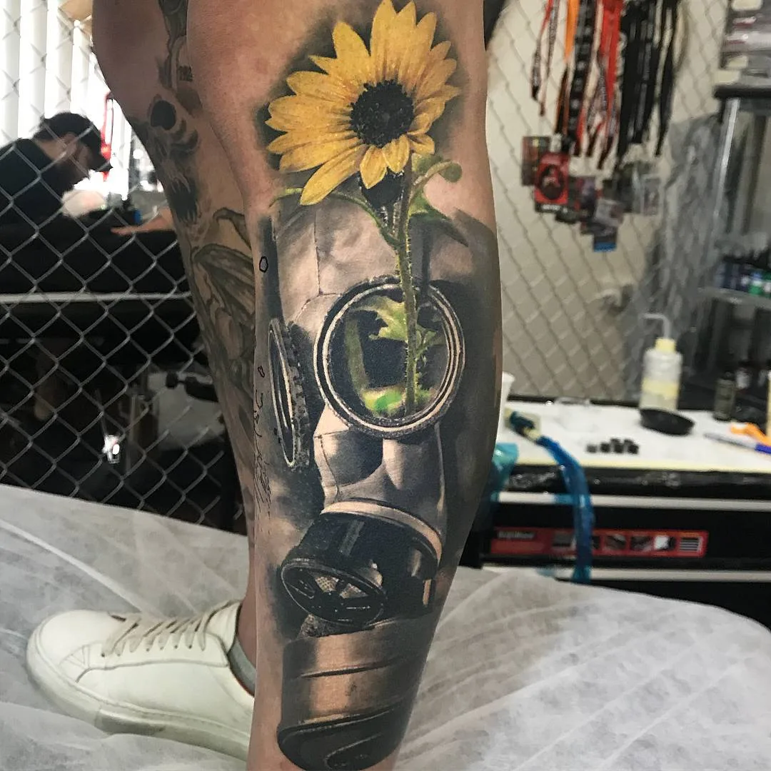 Artista de tattoo Chris Mata'afa, estilo de portrético colorido e preto e cinza | Austrália