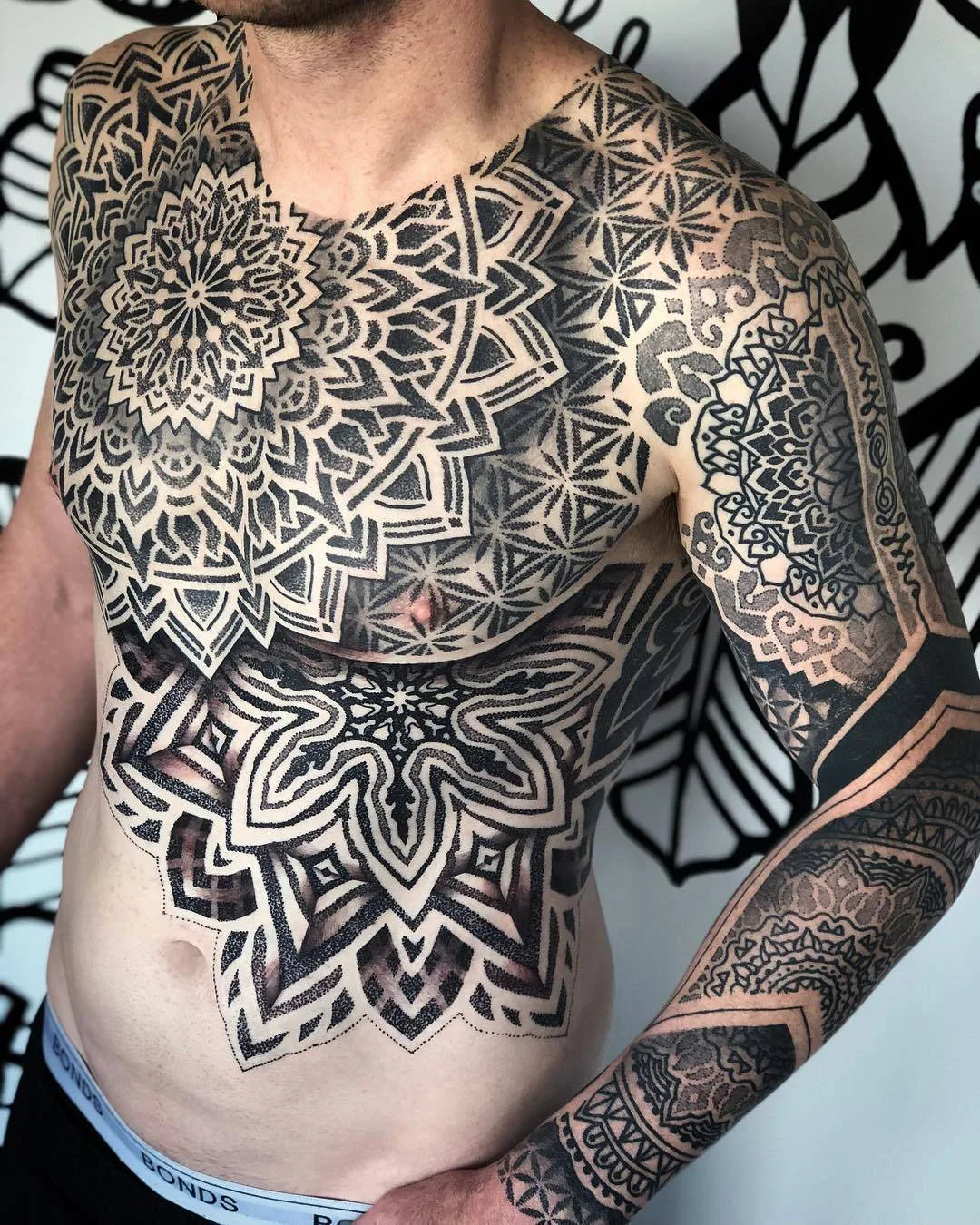 Tattoo artist Keegan Sweeney, black ornamental tattoo | Australia