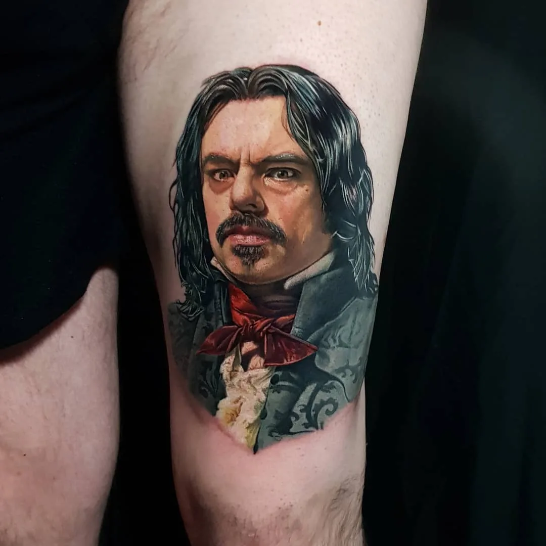 Artista de tatuagem Amy Edwards, retrato colorido realista de tatuagem | Reino Unido, Sutton Coldfield
