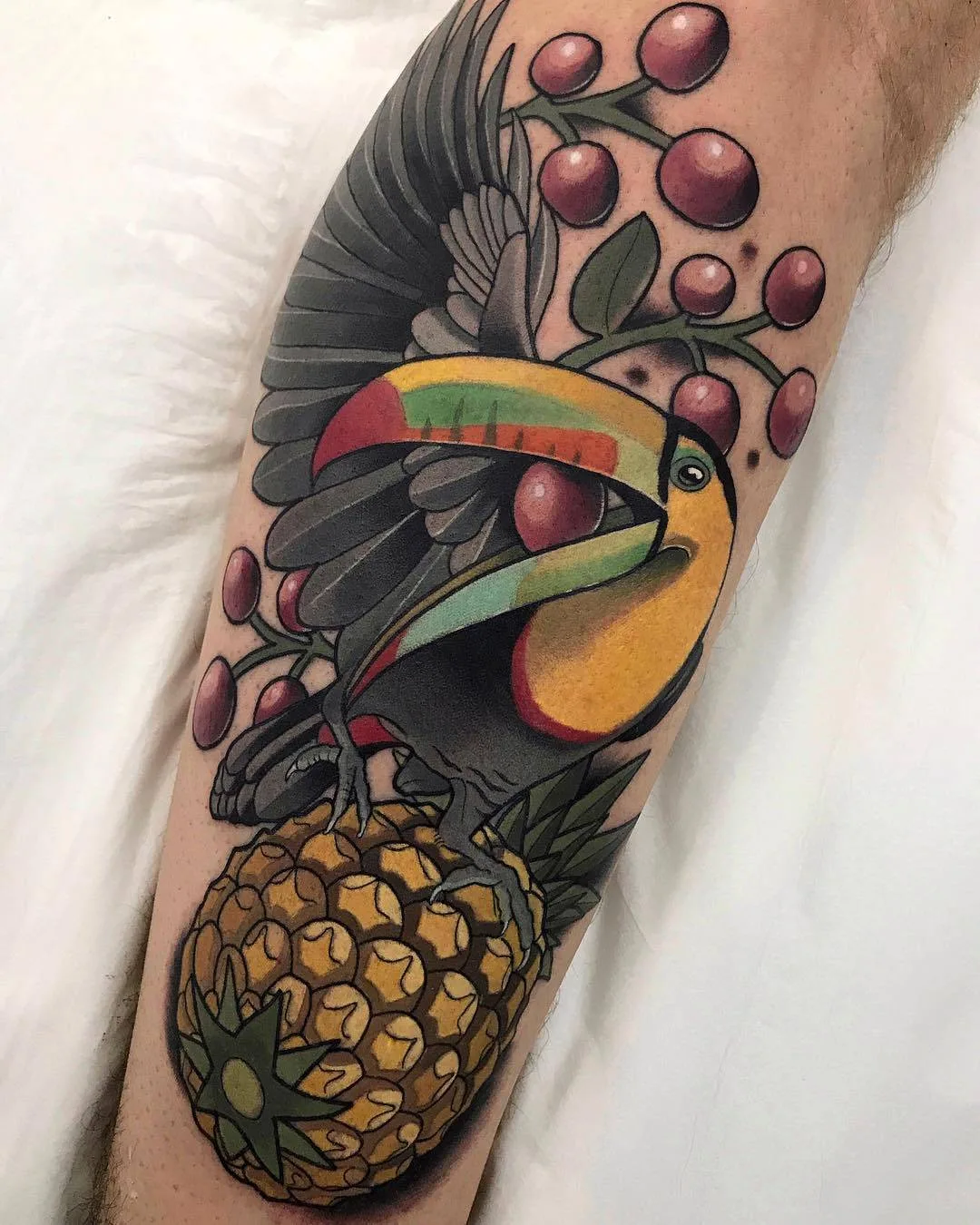 Tattoo artista Roger Mares, tattoo neo tradizionale a colori | Spagna