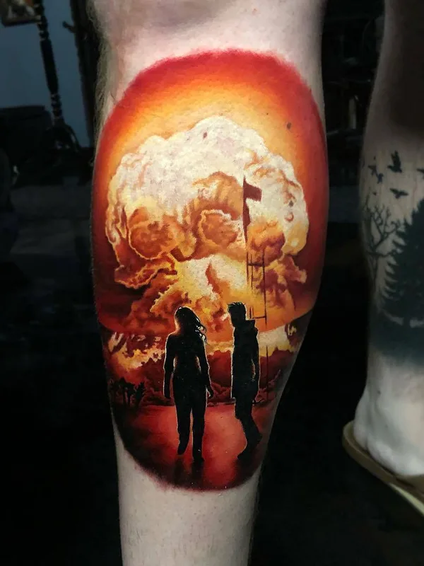 color realism 纹身 在 calf #24623 | 纹身师 Kirsten Pettitt