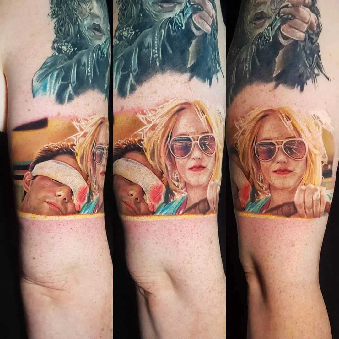 Artista de tatuagem Amy Edwards, retrato colorido realista de tatuagem | Reino Unido, Sutton Coldfield