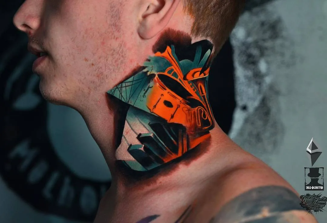 Artista di tatuaggi Darek Dokt&oacute;r Ink-Ognito, tatuaggi a colori e nero e grigio realistici surrealisti | Polonia