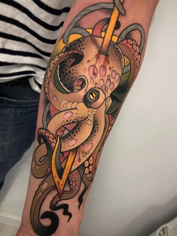 color neo traditional Tatuaggio su forearm #25123 | Tatuatore Roger Mares