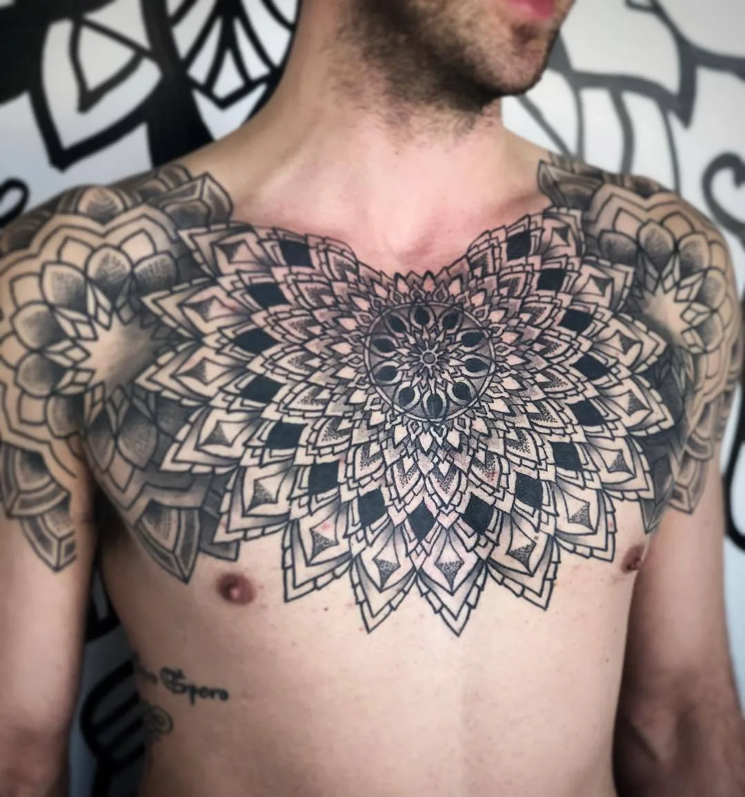 Tattoo artist Keegan Sweeney, black ornamental tattoo | Australia
