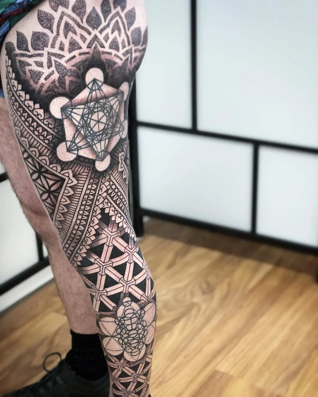 Tattoo artist Keegan Sweeney, black ornamental tattoo | Australia