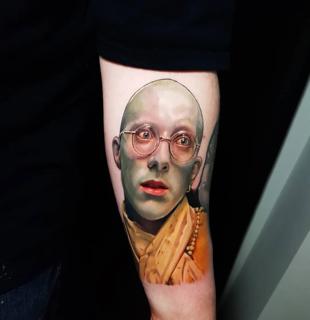Artista de tatuagem Amy Edwards, retrato colorido realista de tatuagem | Reino Unido, Sutton Coldfield