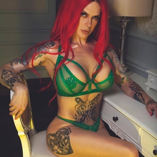 🔥 Горячие фото, портфолио модели  #25354 Тату модель Shelly D'inferno