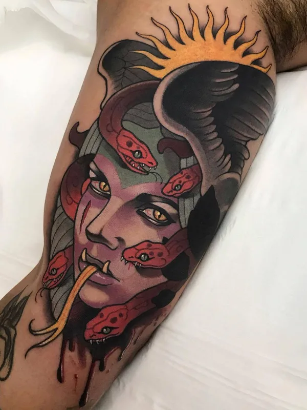 color neo traditional Tatuaggio su upper arm #25128 | Tatuatore Roger Mares