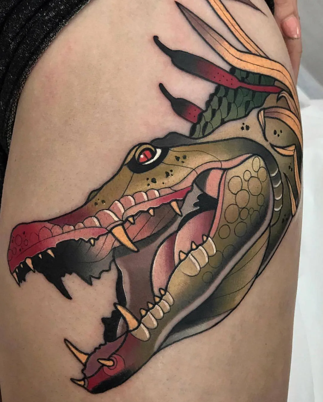 Tattoo artista Roger Mares, tattoo neo tradizionale a colori | Spagna