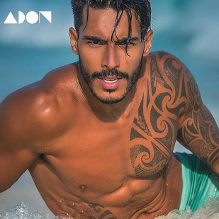 🔥 Горячие фото, портфолио модели  #24559 Тату модель Paulo Philippe