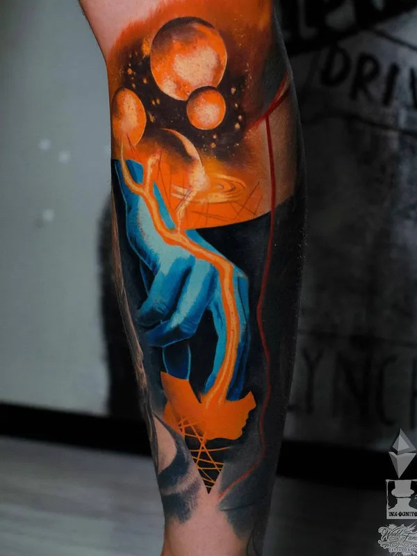 color surrealism Tatuaggio su forearm #24972 | Tatuatore Darek Doktór Ink-Ognito