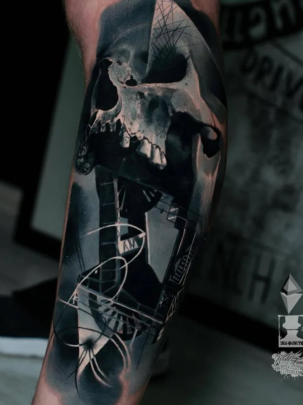 black and grey black and grey Tatuaggio su forearm #24973 | Tatuatore Darek Doktór Ink-Ognito