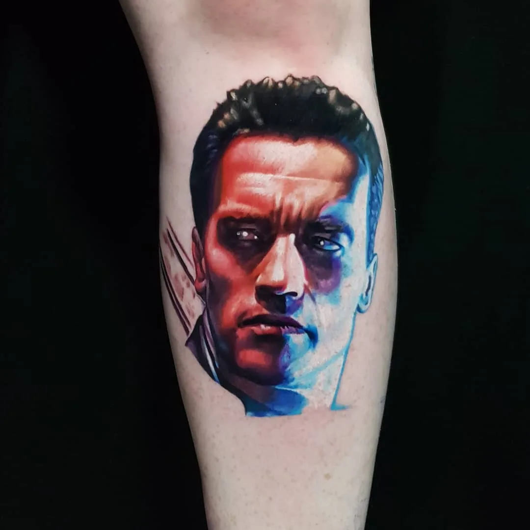 Artista de tatuagem Amy Edwards, retrato colorido realista de tatuagem | Reino Unido, Sutton Coldfield