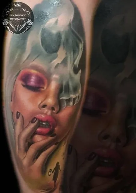 female color realism татуировка на forearm #24209 | Тату мастер Иван Сафонов