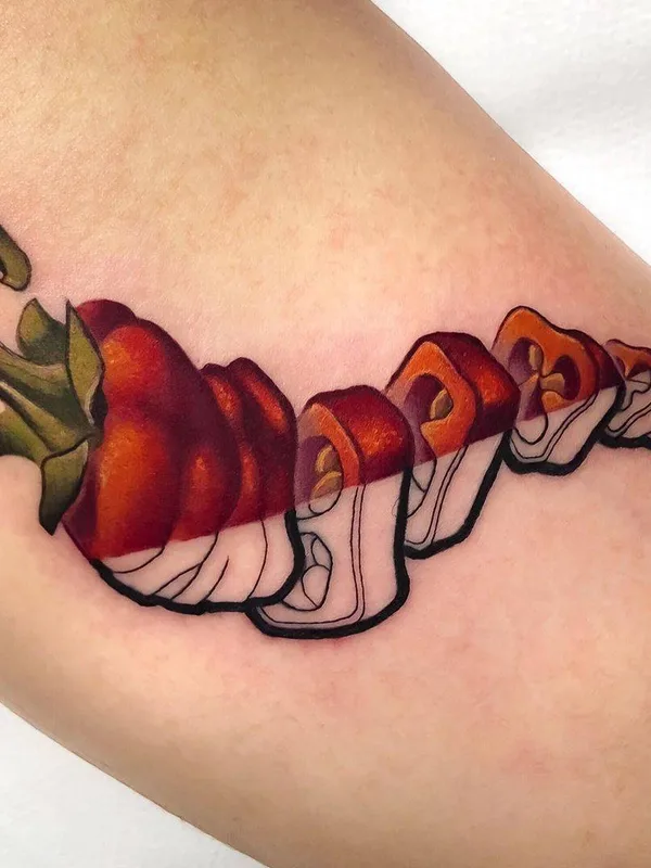 color illustrative 纹身 在 forearm #32652 | 纹身师 Vincent Zattera