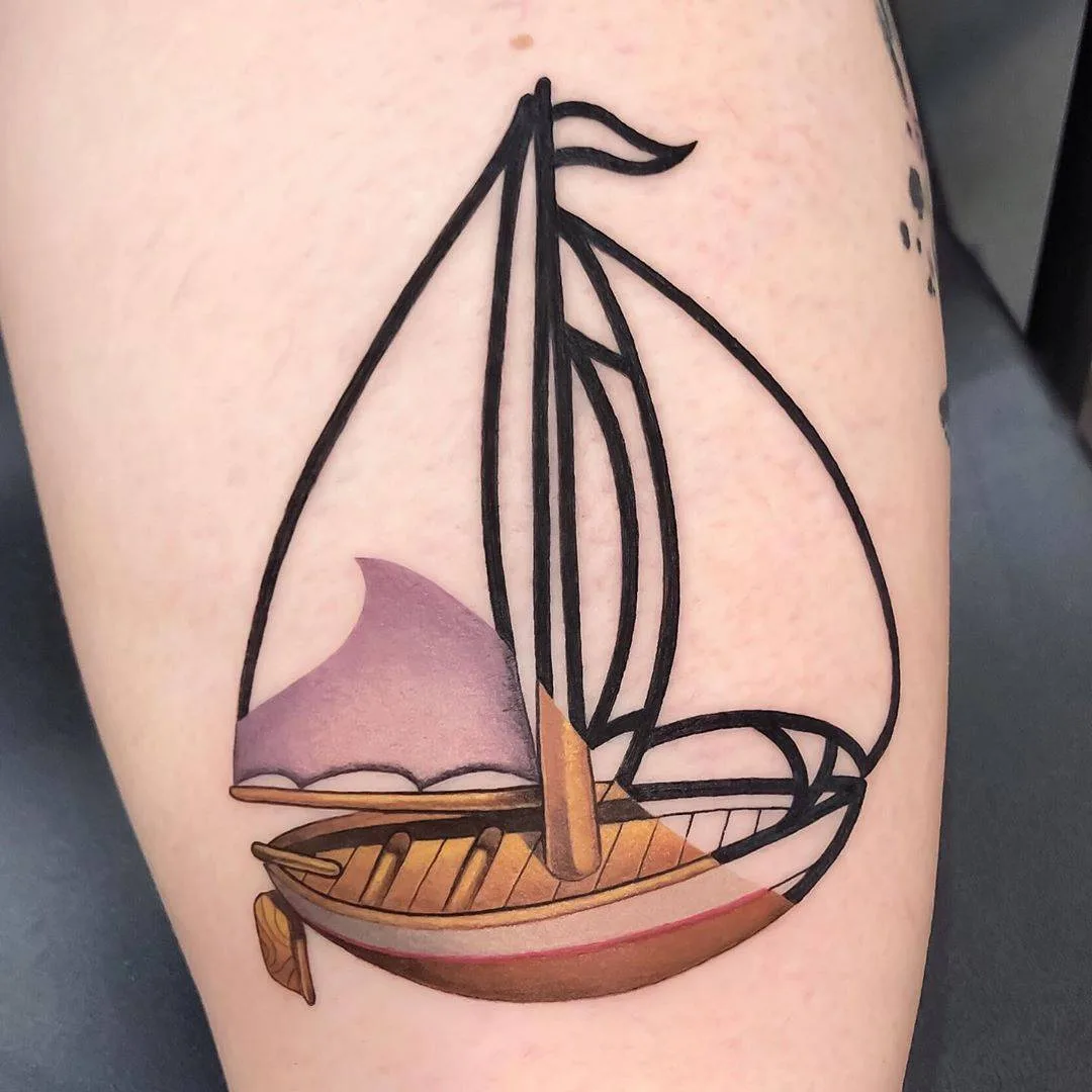 Tattoo artist Vincent Zattera, color author's new school, MEXOMEXO tattoo | Italy