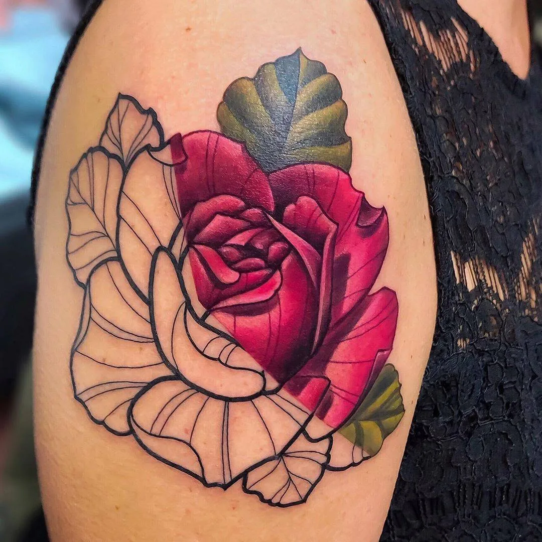 Tattoo artist Vincent Zattera, color author's new school, MEXOMEXO tattoo | Italy