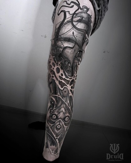 Тату эскиз #37296 Тату мастер Дмитрий UGLΨX Жернова