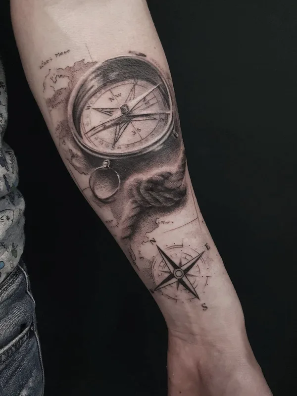 black and grey black and grey tatouage sur forearm #37424 | Artiste tatoueur Anna Voevodina