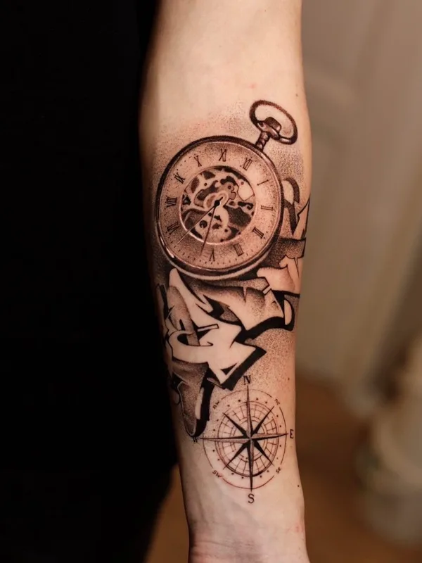 black and grey black and grey татуировка на forearm #37453 | Тату мастер Анна Чернова