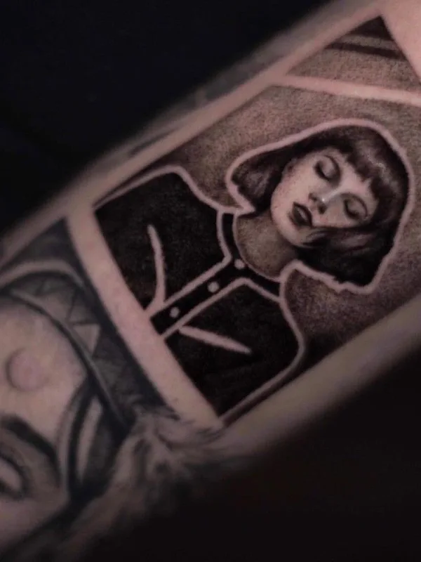 female black and grey black and grey татуировка на forearm #37448 | Тату мастер Анна Чернова