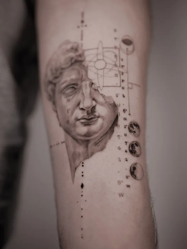 black and grey realism 纹身 在 forearm #37576 | 纹身师 Maxime Etienne