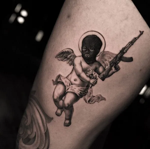 black and grey black and grey татуировка на forearm #42143 | Тату мастер Макс Вторник
