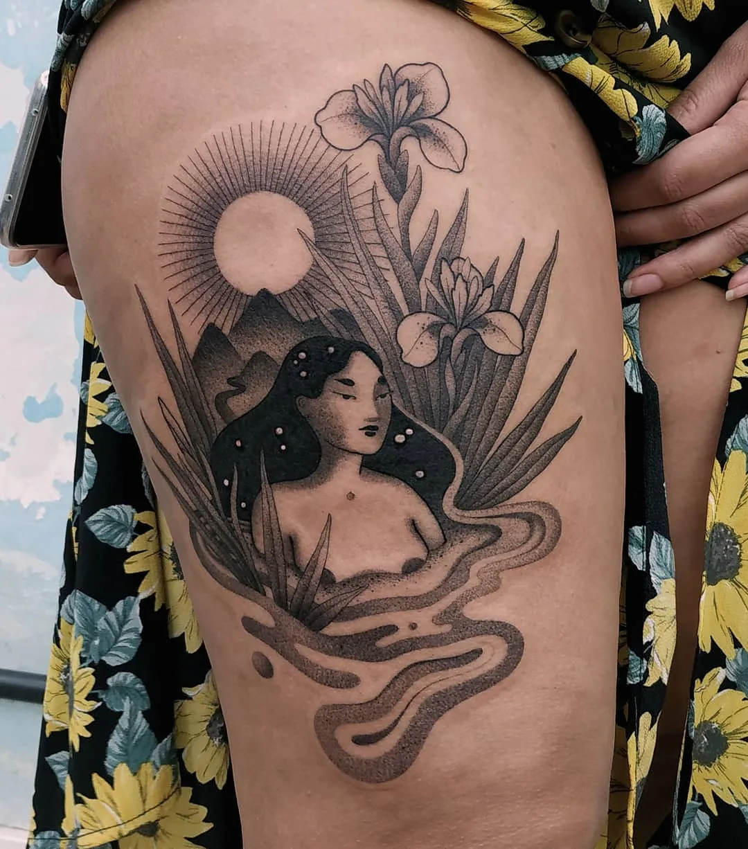 亚拉·弗洛雷斯塔纹身中的女性自然 - image 5