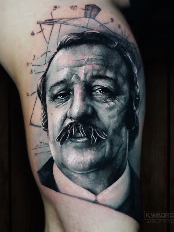 black and grey realism tattoo on upper arm #42316 | Tattoo Artist Mirko Ponti