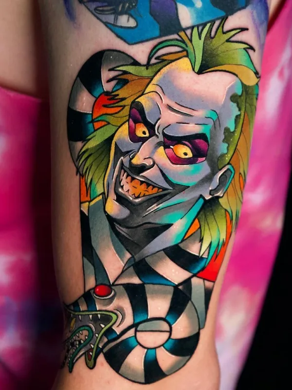 color new school tattoo auf forearm #42317 | Tätowierer Dane Grannon
