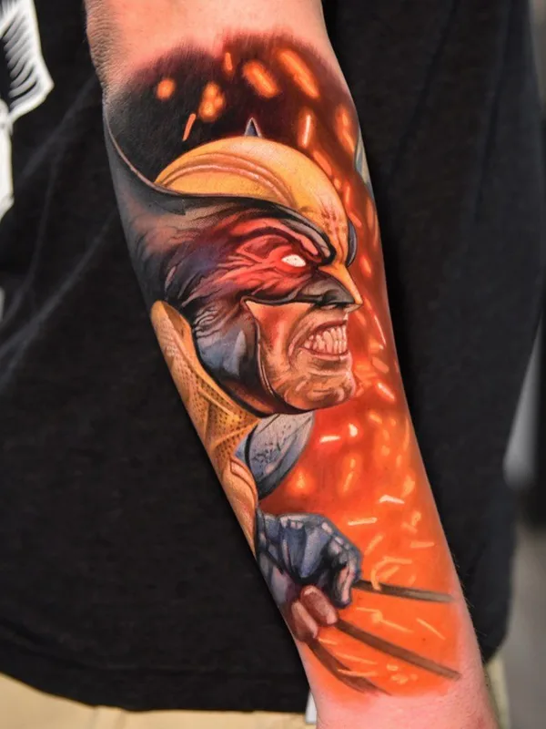 male color realism татуировка на forearm #42350 | Тату мастер Danny Elliott