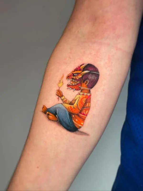 color illustrative tatuaje en forearm #42401 | Tatuador Andrea Perea