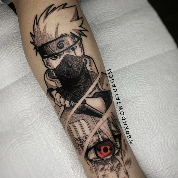 Anime Anime, Eye tattoo on Forearm