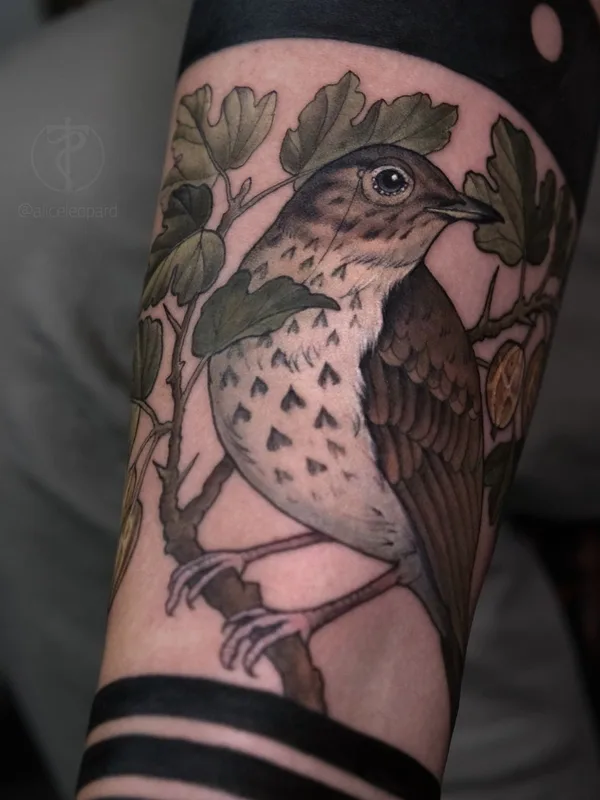 color illustrative татуировка на forearm #42593 | Тату мастер Алиса Леопард