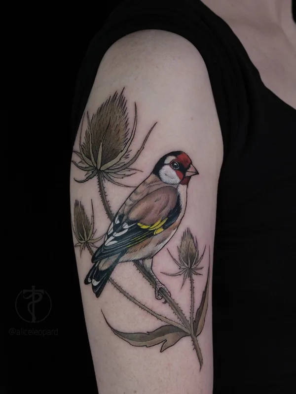 color illustrative татуировка на upper arm #42600 | Тату мастер Алиса Леопард