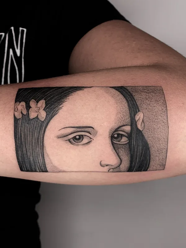 black and grey blackwork 纹身 在 forearm #58760 | 纹身师 Ulises Indio