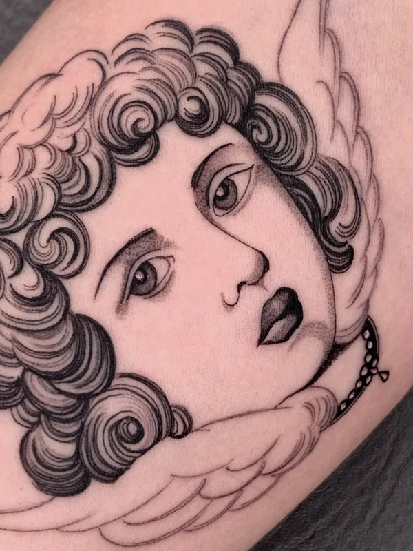 black and grey black and grey 纹身 在 forearm #58769 | 纹身师 Ulises Indio