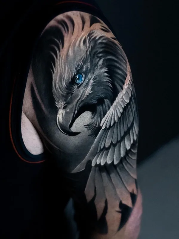 black and grey realism 타투 부위 shoulder #58850 | 타투이스트 Vladimir Zolotayko