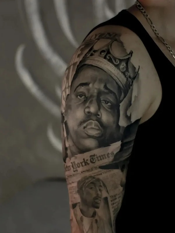 black and grey realism 타투 부위 full sleeve #58852 | 타투이스트 Vladimir Zolotayko