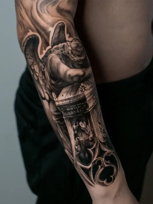 black and grey realism 타투 부위 full sleeve #58856 | 타투이스트 Vladimir Zolotayko