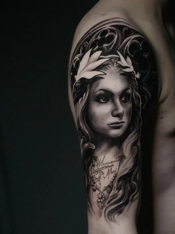 black and grey realism 타투 부위 shoulder #58855 | 타투이스트 Vladimir Zolotayko