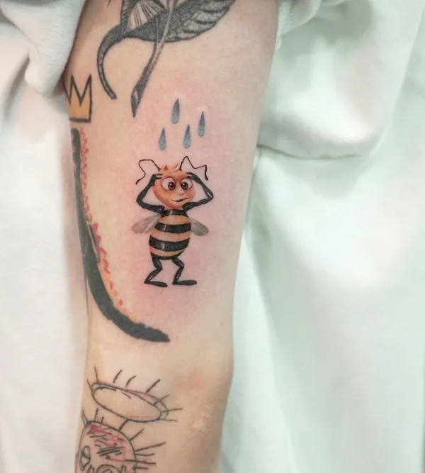 color cartoon Tatuaggio su forearm #58879 | Tatuatore Sodam