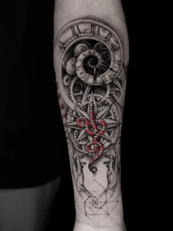 color black and grey Tatuagem em forearm #59016 | Tatuador Park Tattooer