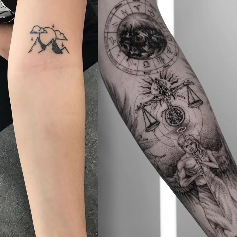 Cover-up tattoo done by Park Tattooer