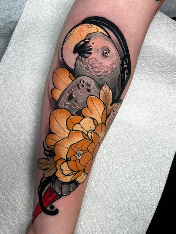 color neo traditional tattoo on forearm #59360 | Tattoo Artist Jon Coimbra