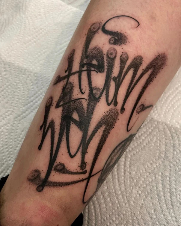 Lettering Lettering tattoo on Forearm