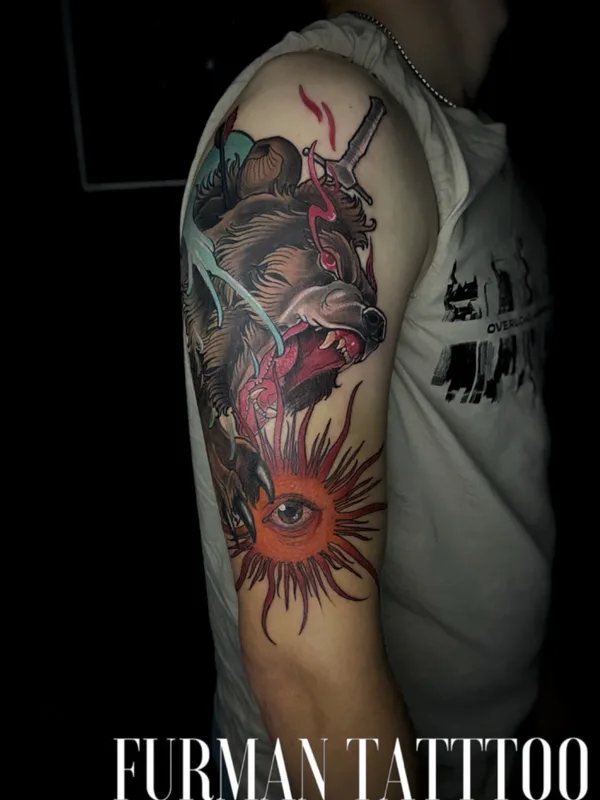 color illustrative Tatuaggio su upper arm #73246 | Tatuatore Иван Фурман