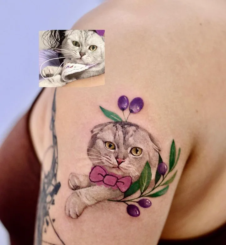 @fattie_tao: Tattooing the Beloved Animal Companions with a Unique Blend of Realism and Illustration - image 4