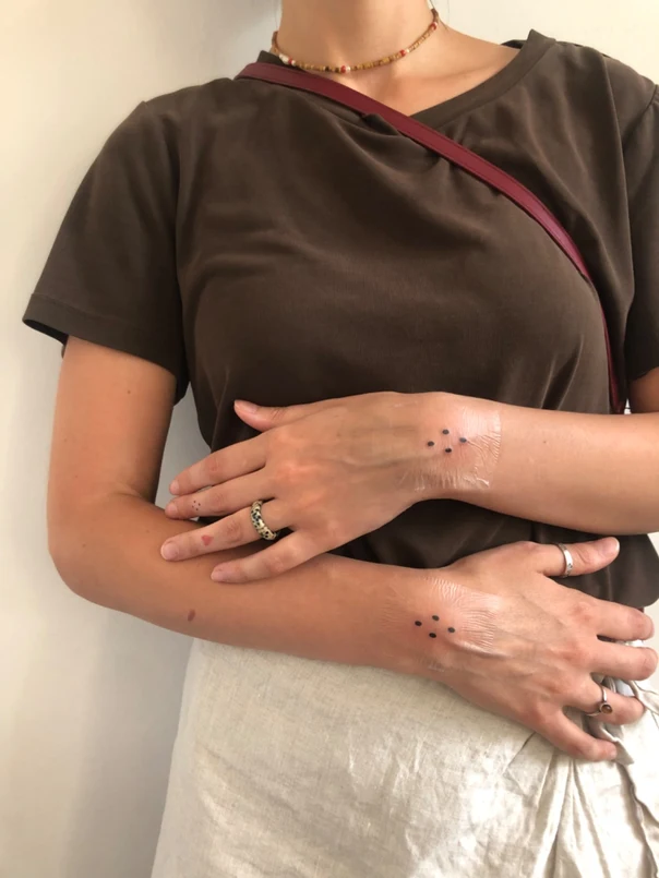 Minimalism Dots tattoo on Wrist